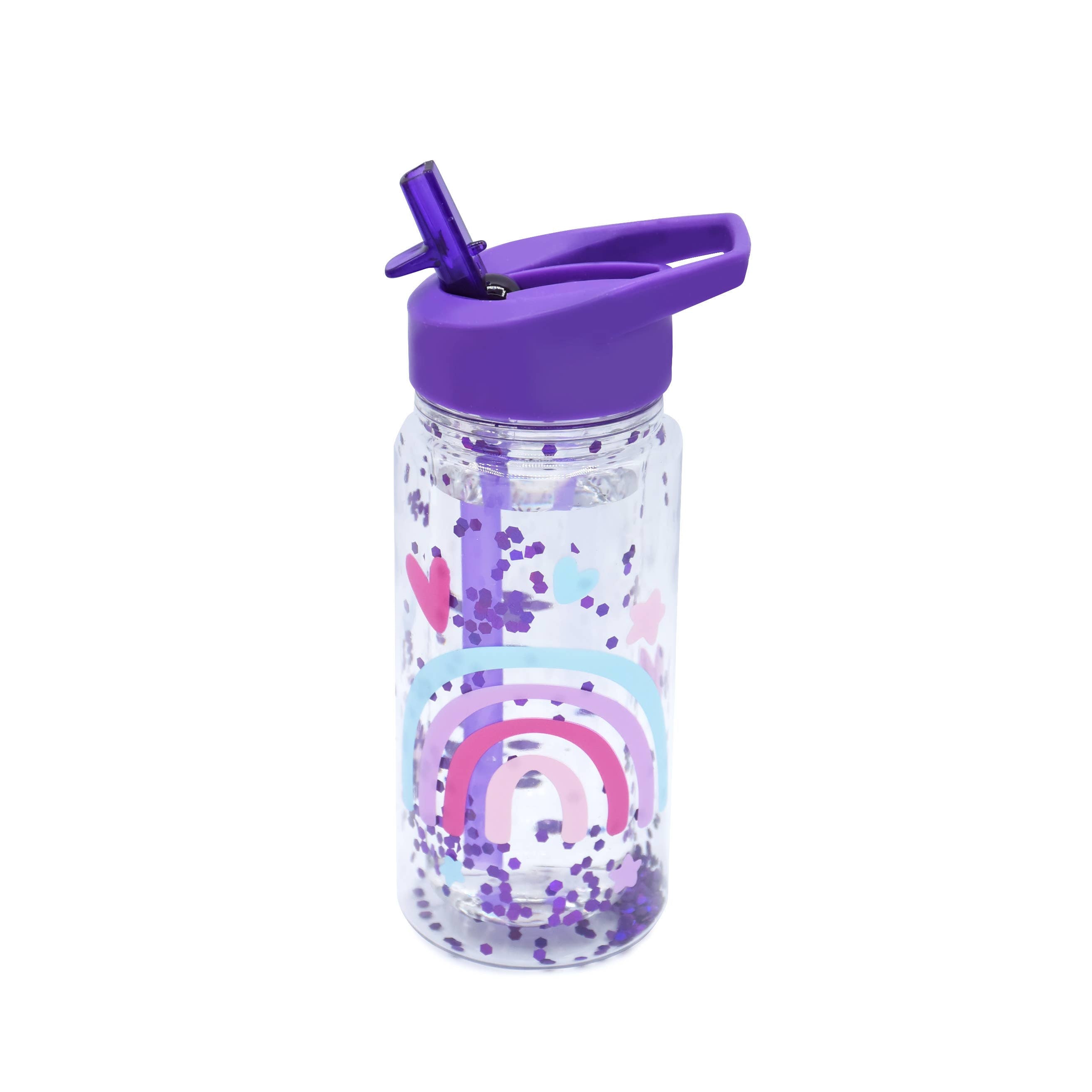 Double-Wall Water Bottle with Straw