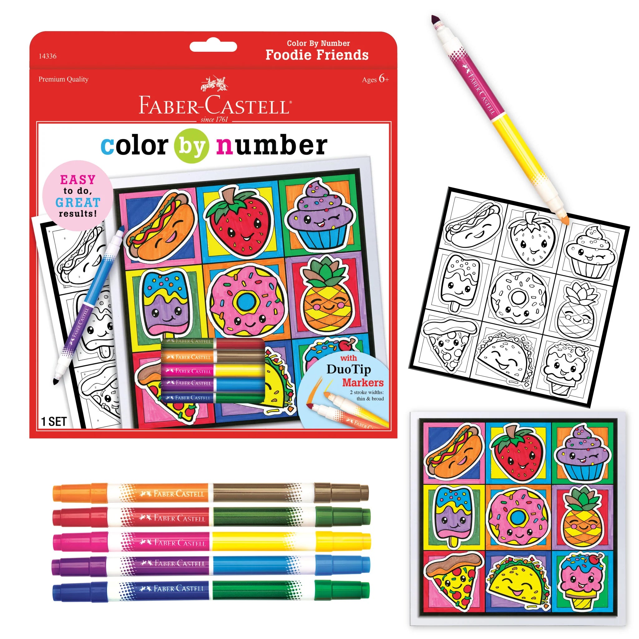 Color by Number - Foodie Friends