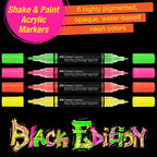 Shake & Paint Markers - Neon, 4ct