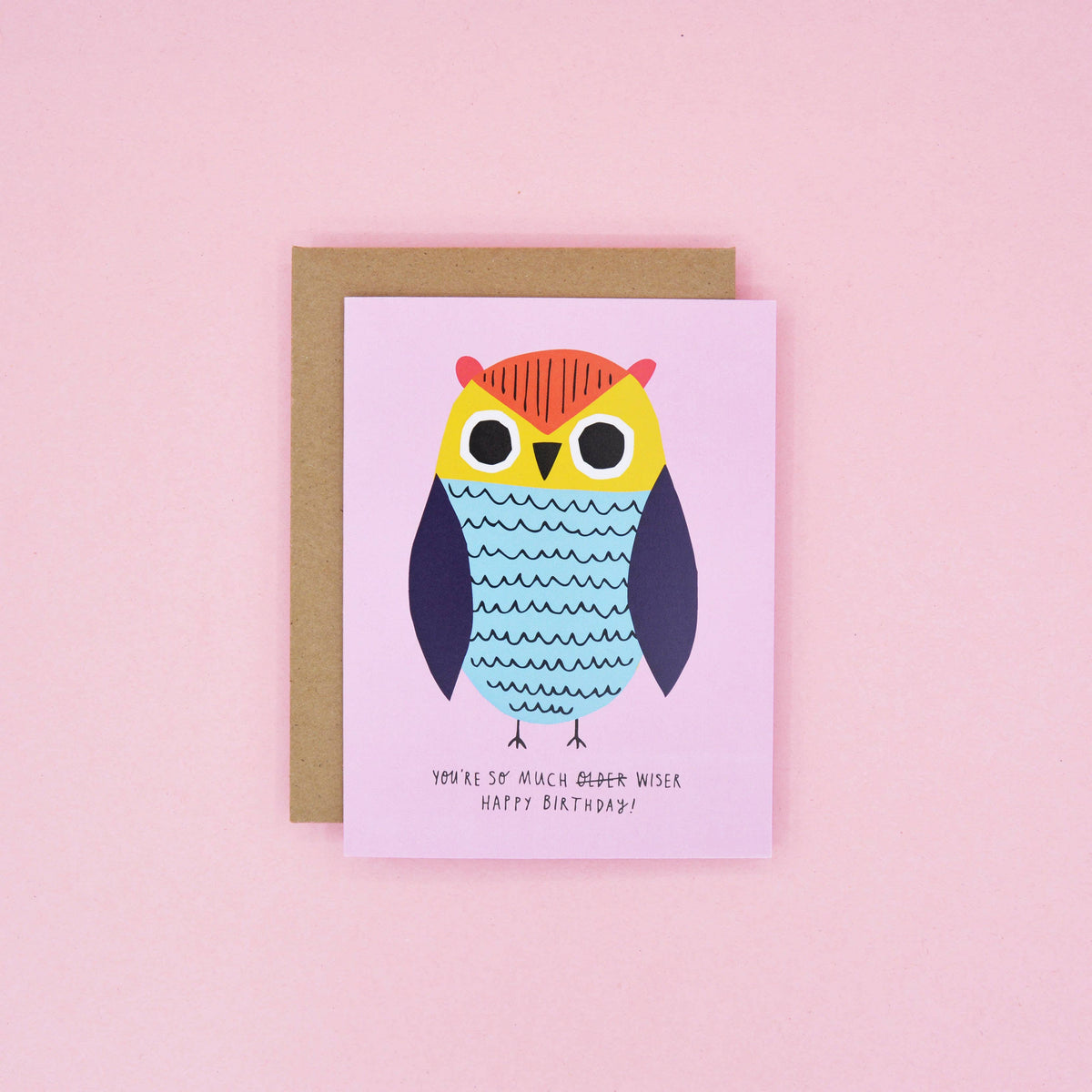 Wiser Owl - Birthday Card