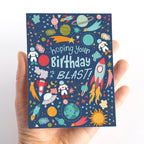 Eye Spy Space Birthday Card for Kids