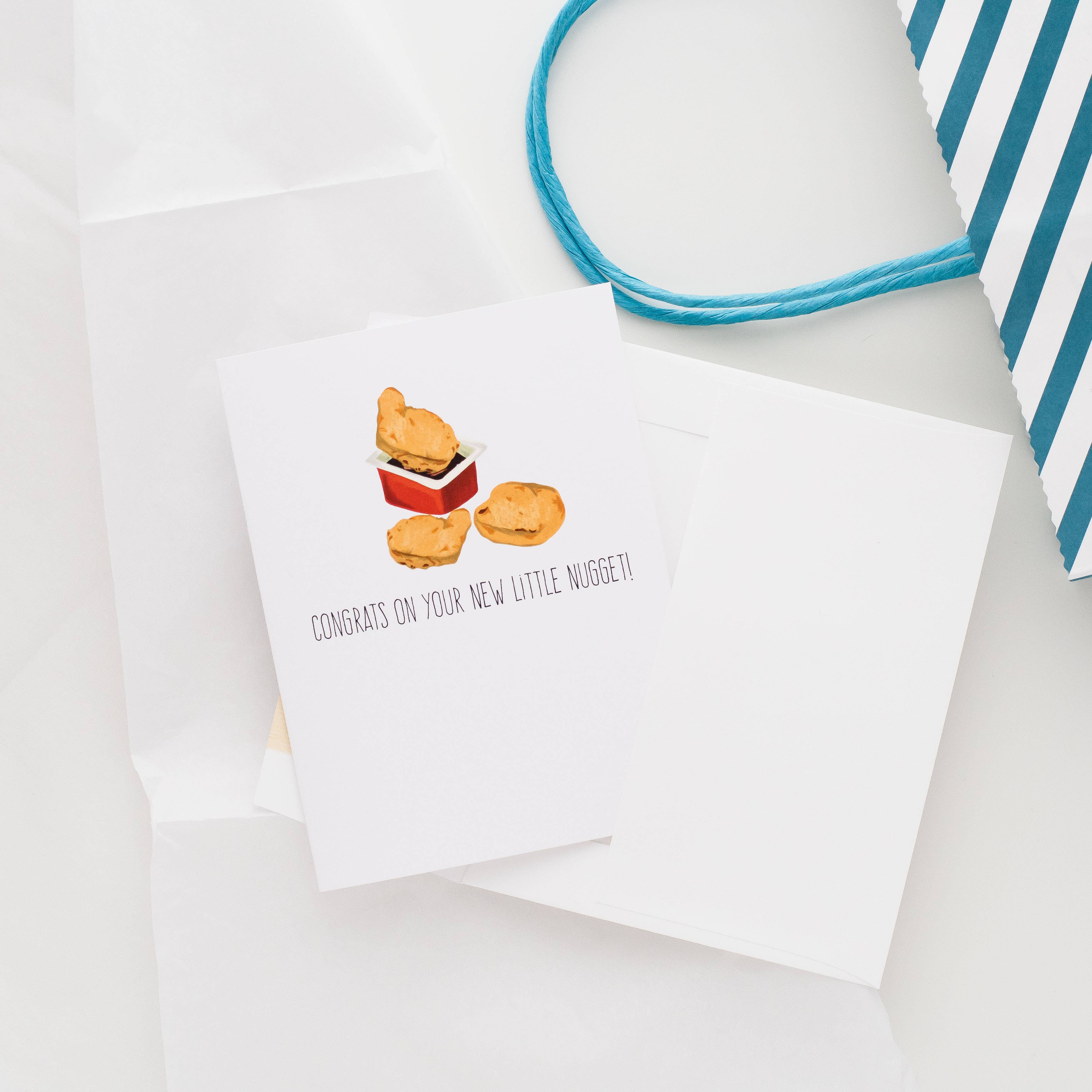 Congrats On Your New Little Nugget! - Baby Greeting Card