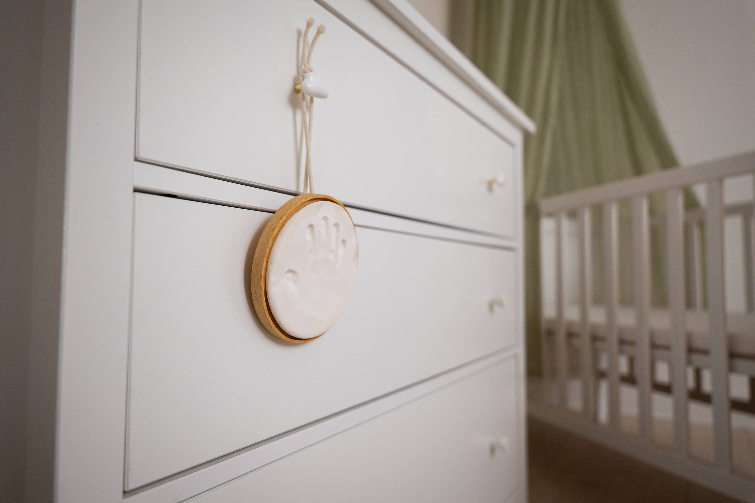 Wooden Medallion Keepsake|Baby Imprint Kit