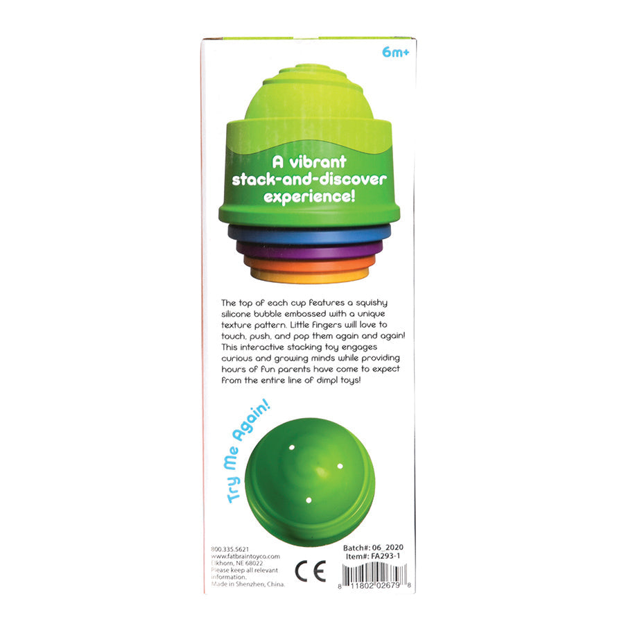 Dimpl Stack Sensory Toy for Toddlers