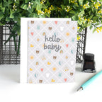 Cute Baby Icons New Baby Card