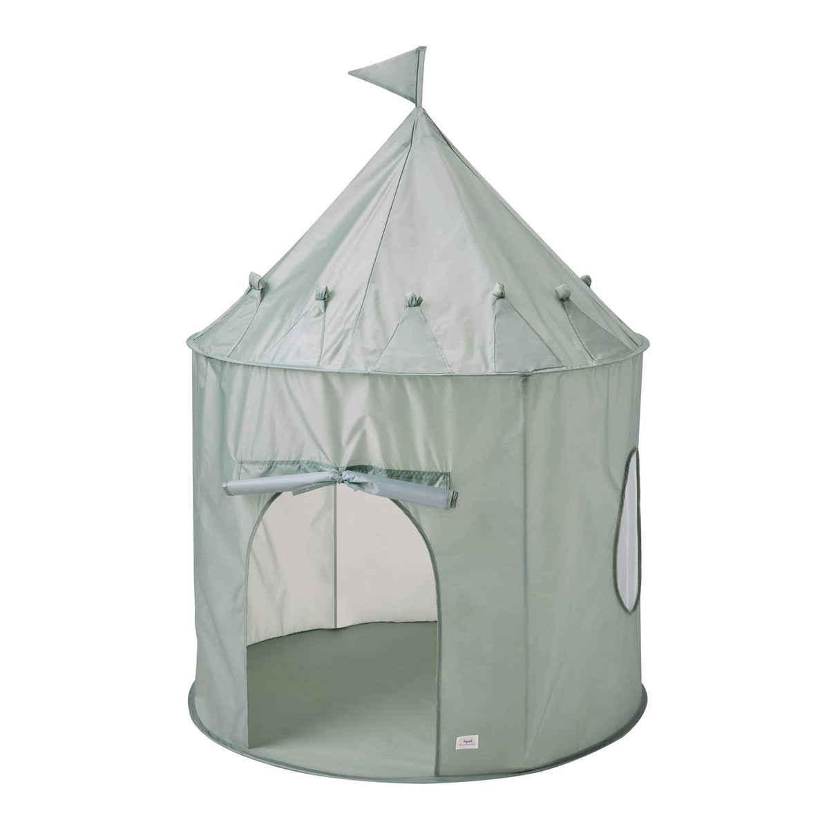 Kids Play Tent Castle with Recycled Fabric - Solid Colours