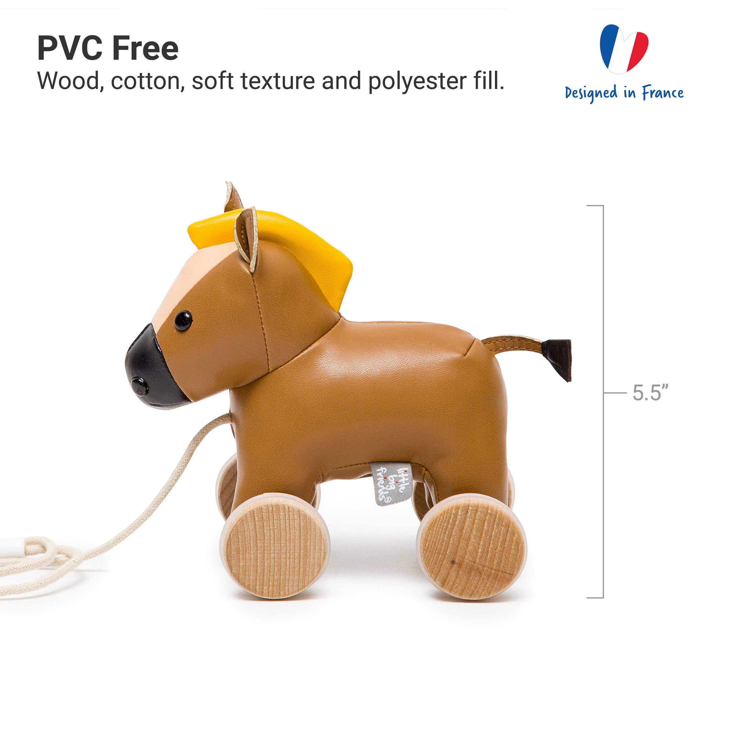 Pull Along Friends - Horse - Toy with Wheel