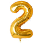 34" Foil Number Balloon - 0 to 9 - Gold