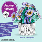 Pop Up Colouring Pansy
