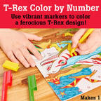 Color by Number - T-Rex Foil Fun