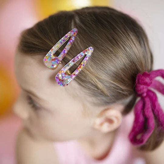 Boutique Gel Sparkle Hair Clips