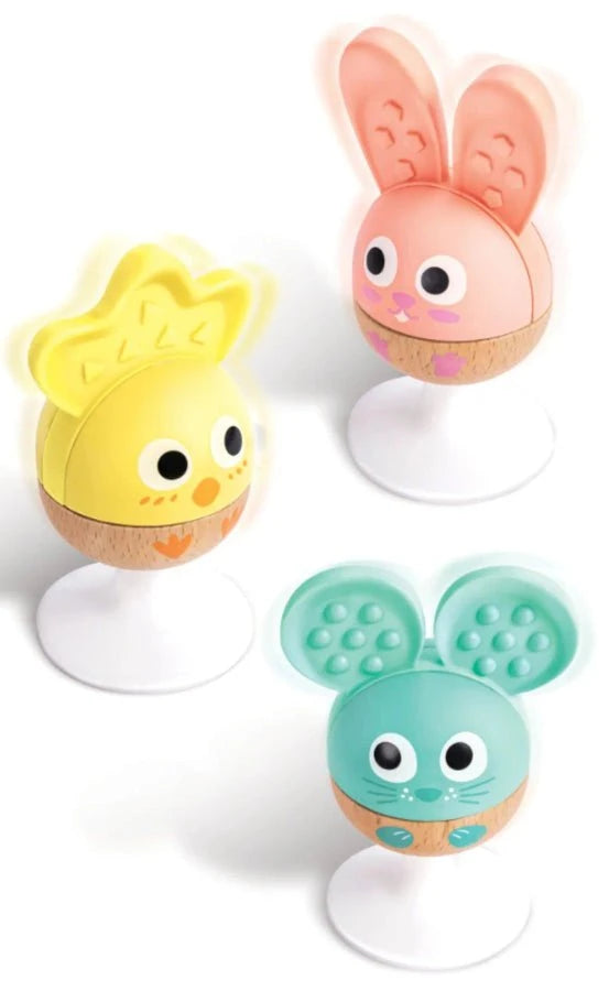 Cheery Critter Rattle Trio