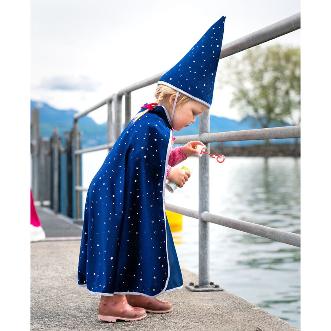 Sparkle Wizard Cape & Hat