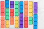 Rainbow Rectangle Pack, 18 Pieces