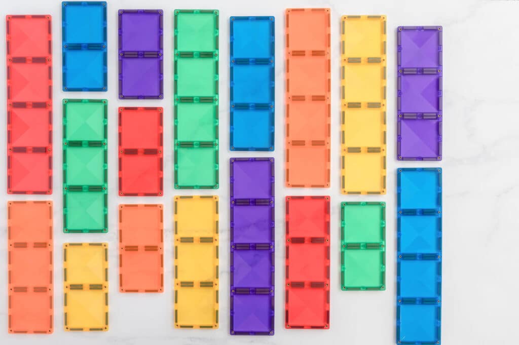 Rainbow Rectangle Pack, 18 Pieces