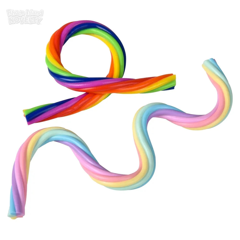 Rainbow Stretchy Noodles 12"