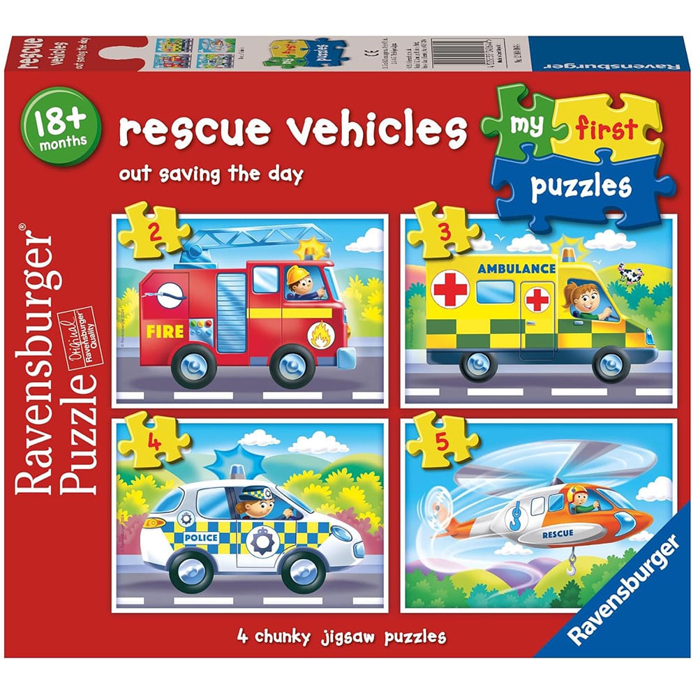MFP Rescue Vehicles 2, 3, 4, 5 pc Puzzles