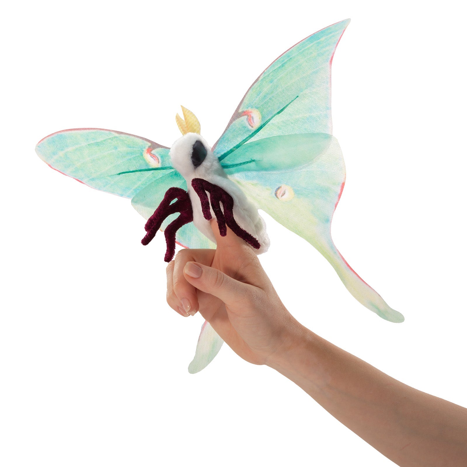 Mini Luna Moth Finger Puppet