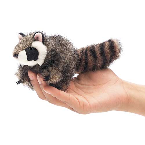 Mini Raccoon Finger Puppet / Raton Laveur