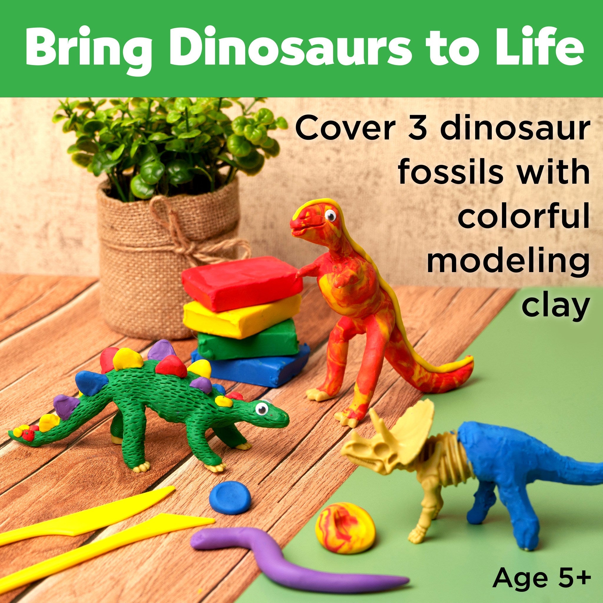 Create with Clay Dinosaurs