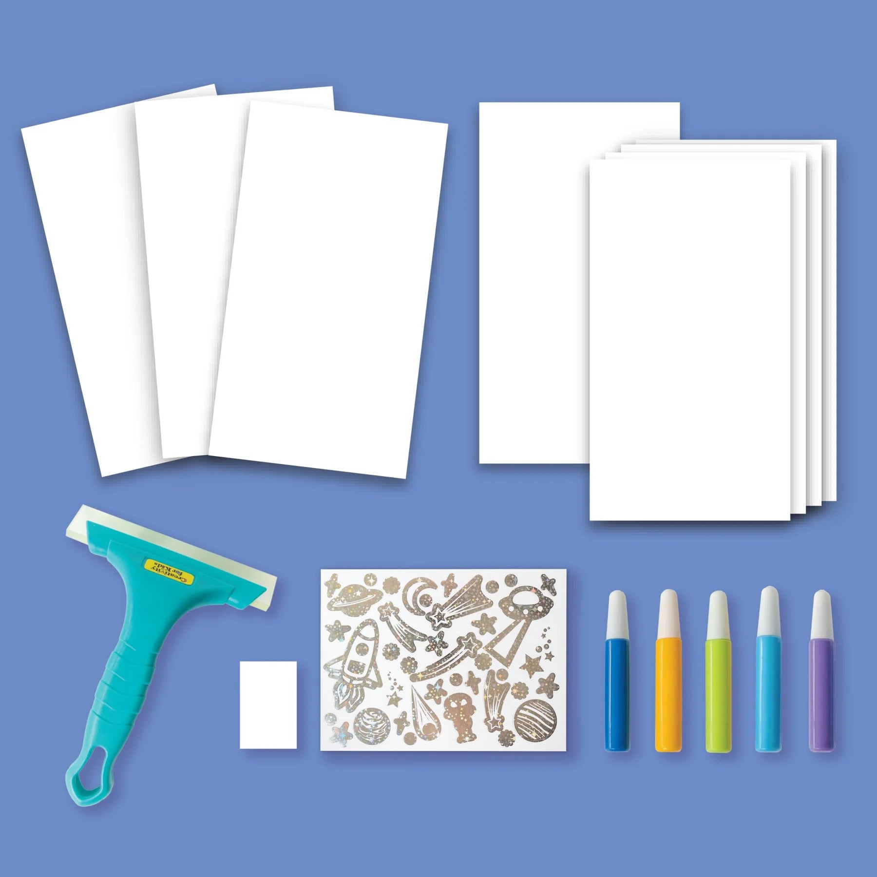 Magic Reveal Squeegee Art Outer Space