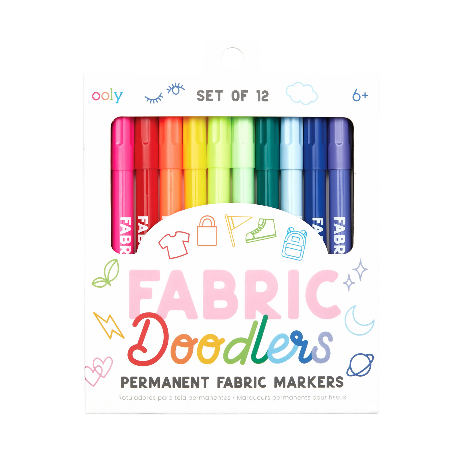 Fabric Doodlers Markers - Set of 12