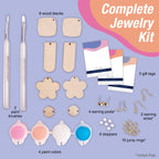 Painted Wood Earrings