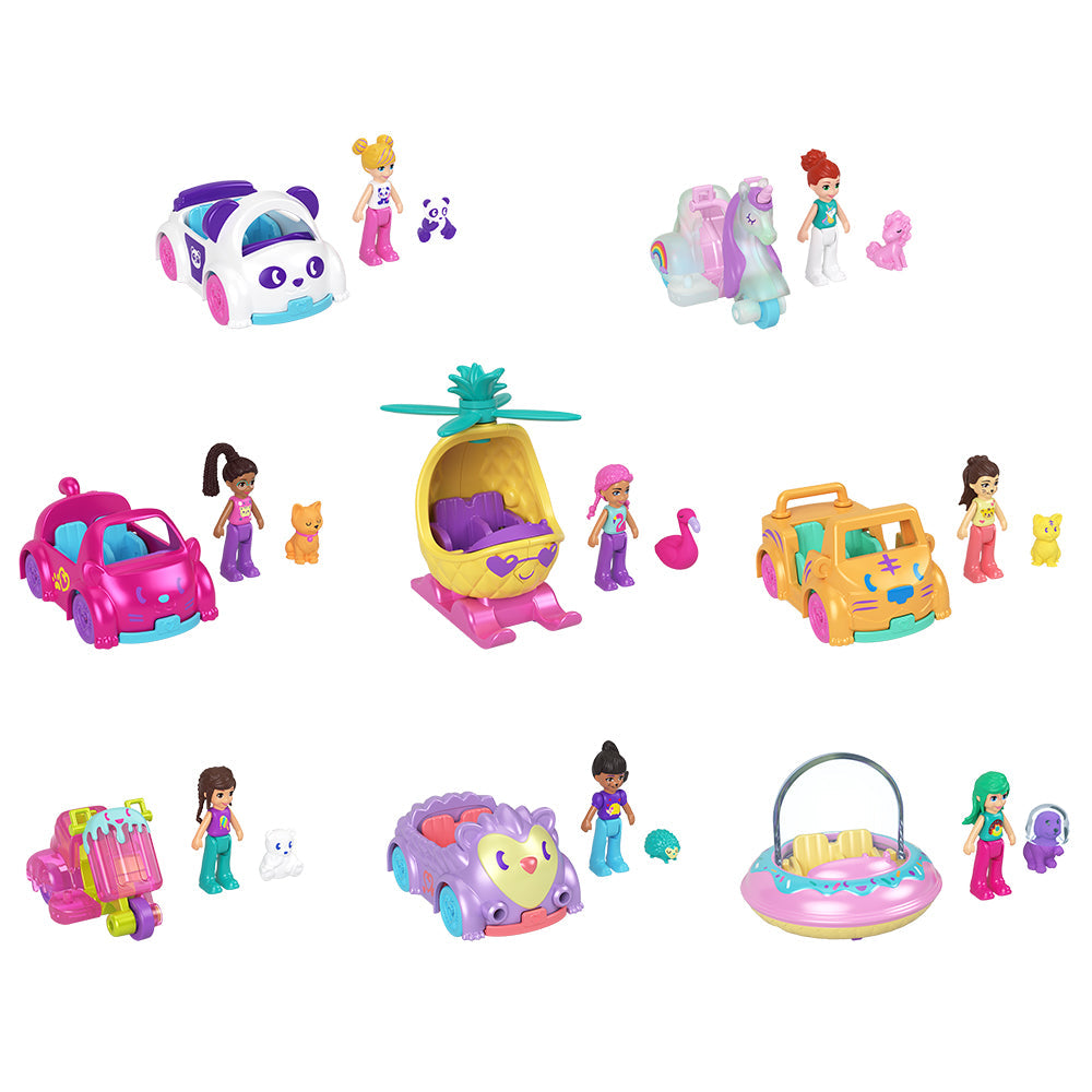 Polly Pocket - Pollyville Single Fig & Car