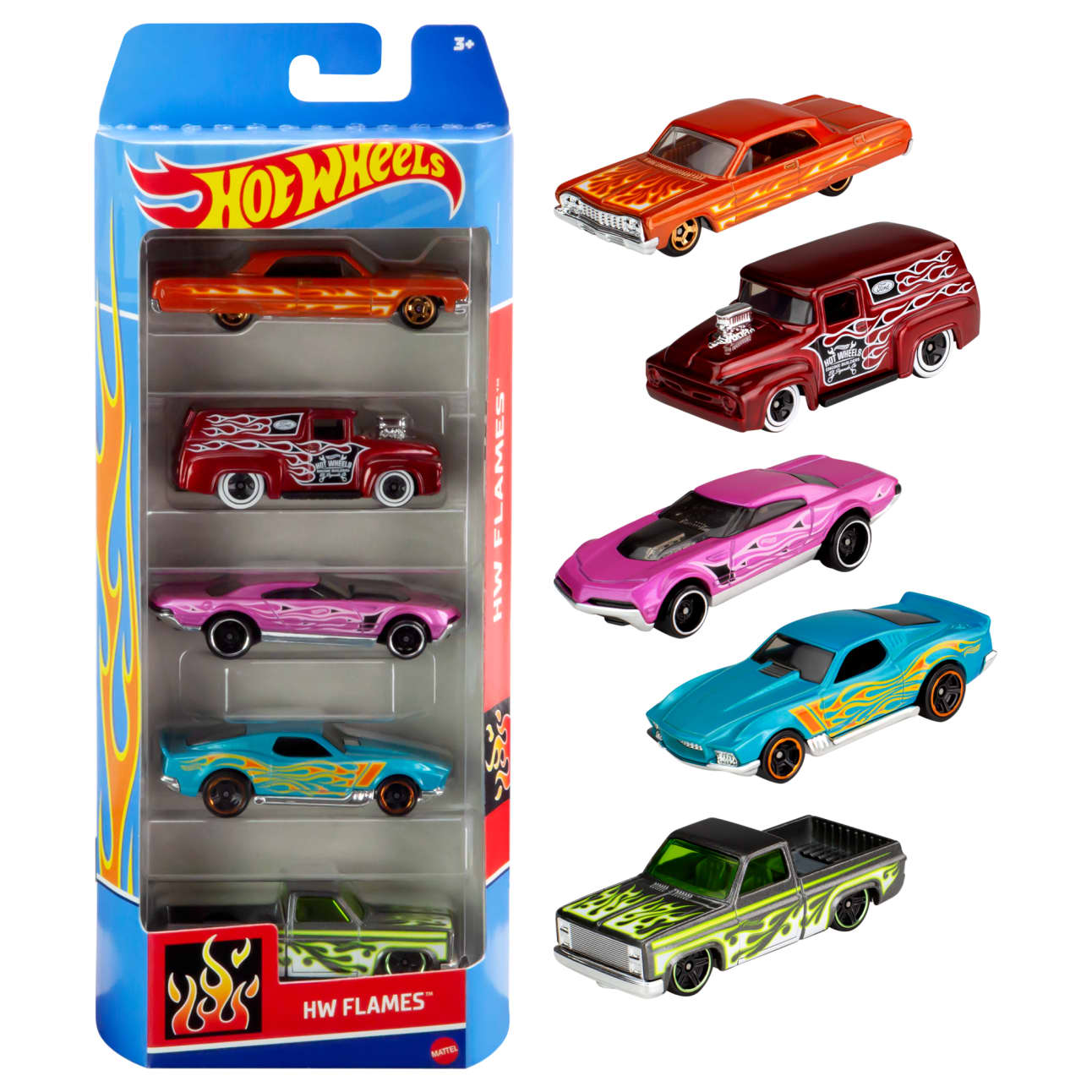 Hot Wheels - 1:64 Diecast - 5pk Asst