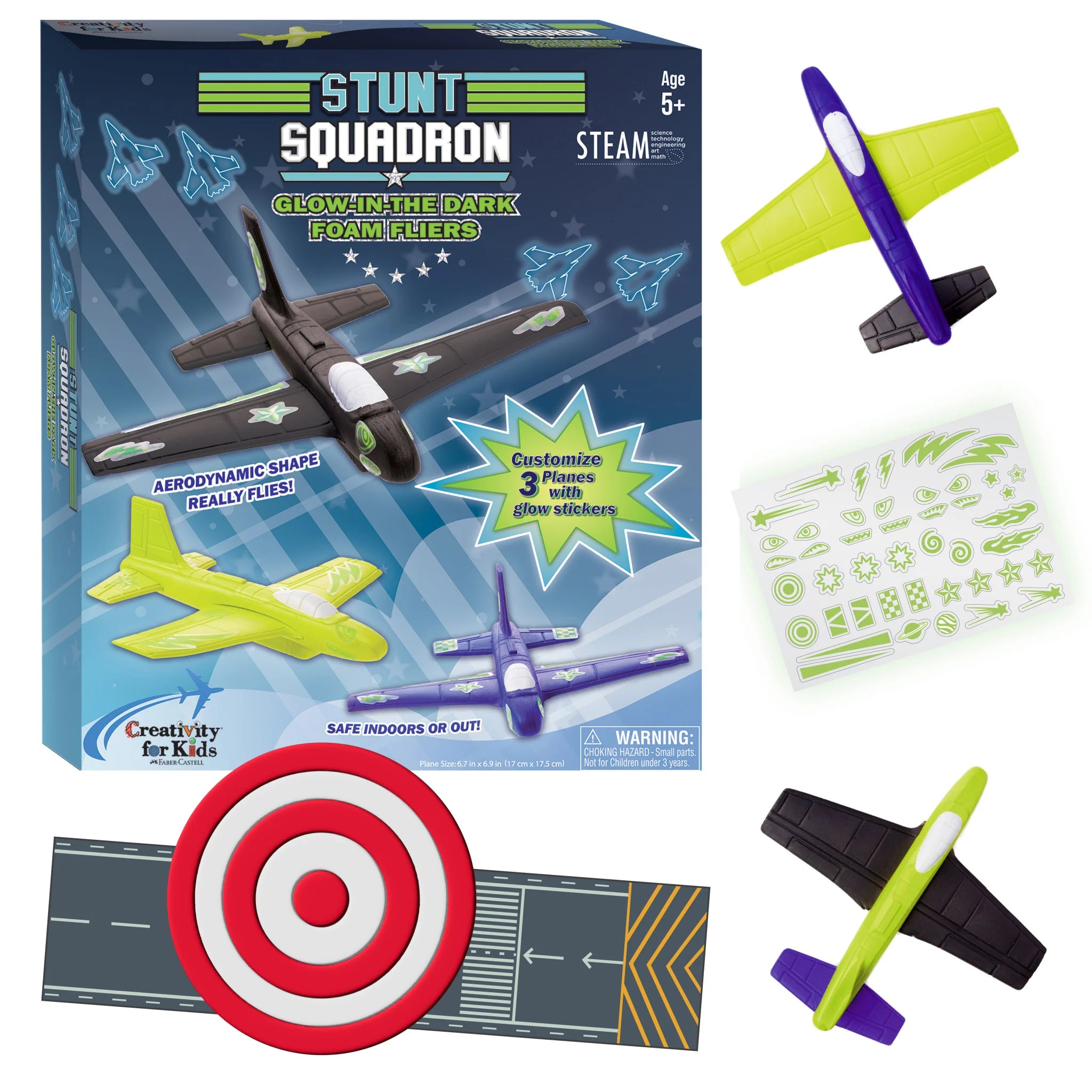 Stunt Squadron - Glow in the Dark - Foam Fliers