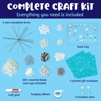 Holiday Beaded Snowflake Ornaments