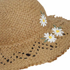 Straw Hat with Flowers