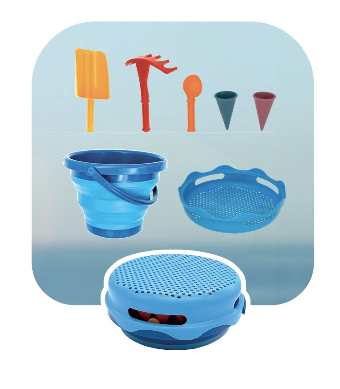 7-In-1 Sand Toys Set (Blue)