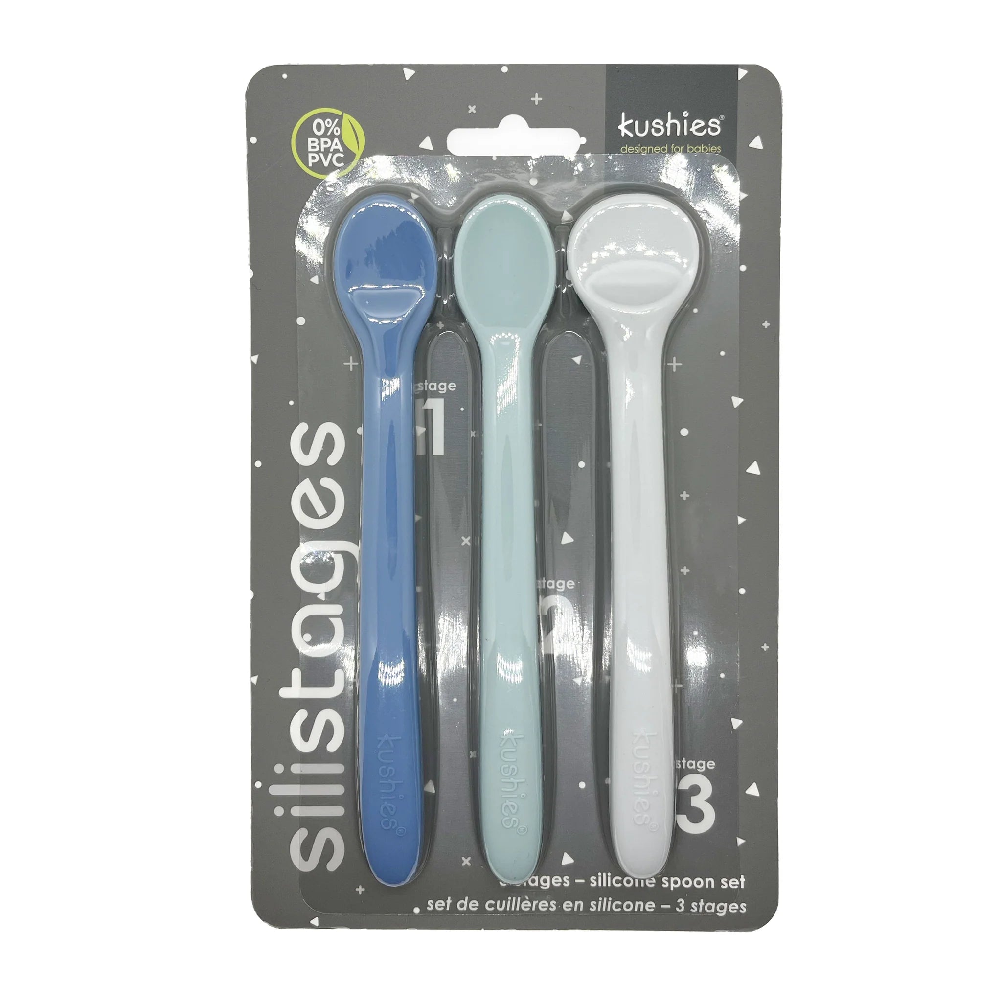 SiliStages 3 Pack Spoon Set
