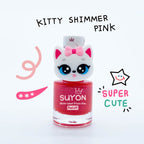 Suyon Nail Polish & Sock Gift Set - Shimmer Pink/Kitty