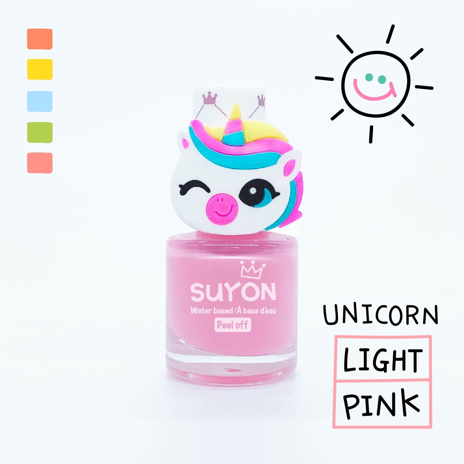 Suyon Nail Polish & Sock Gift Set - Light Pink/Unicorn