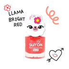 Suyon Nail Polish & Sock Gift Set - Bright red/Llama