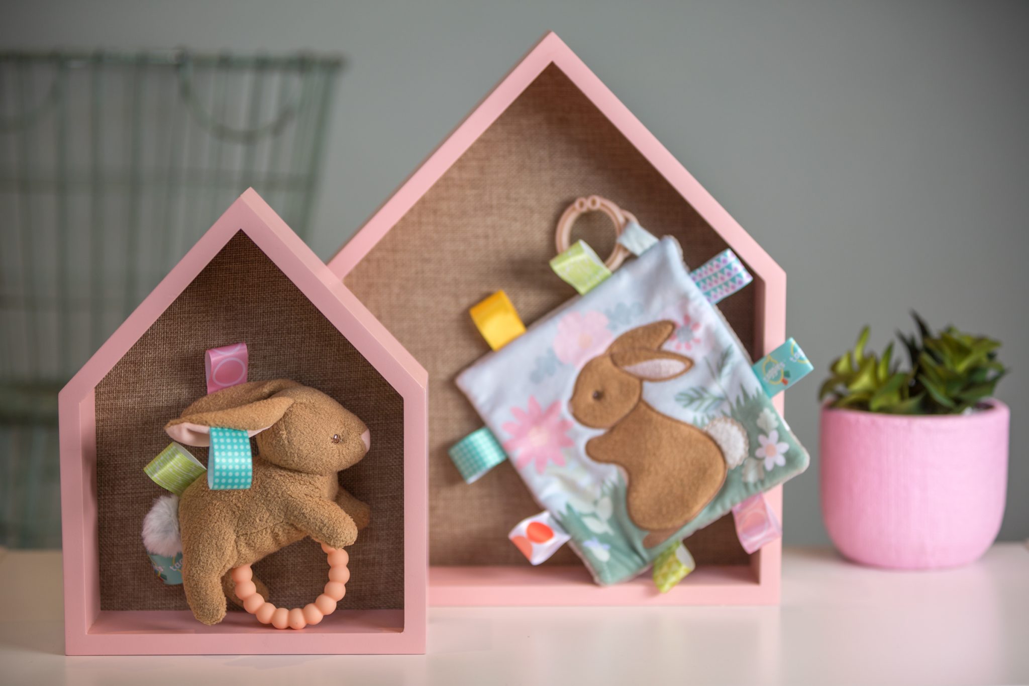 Taggies Harmony Bunny - Teether Rattle 6"