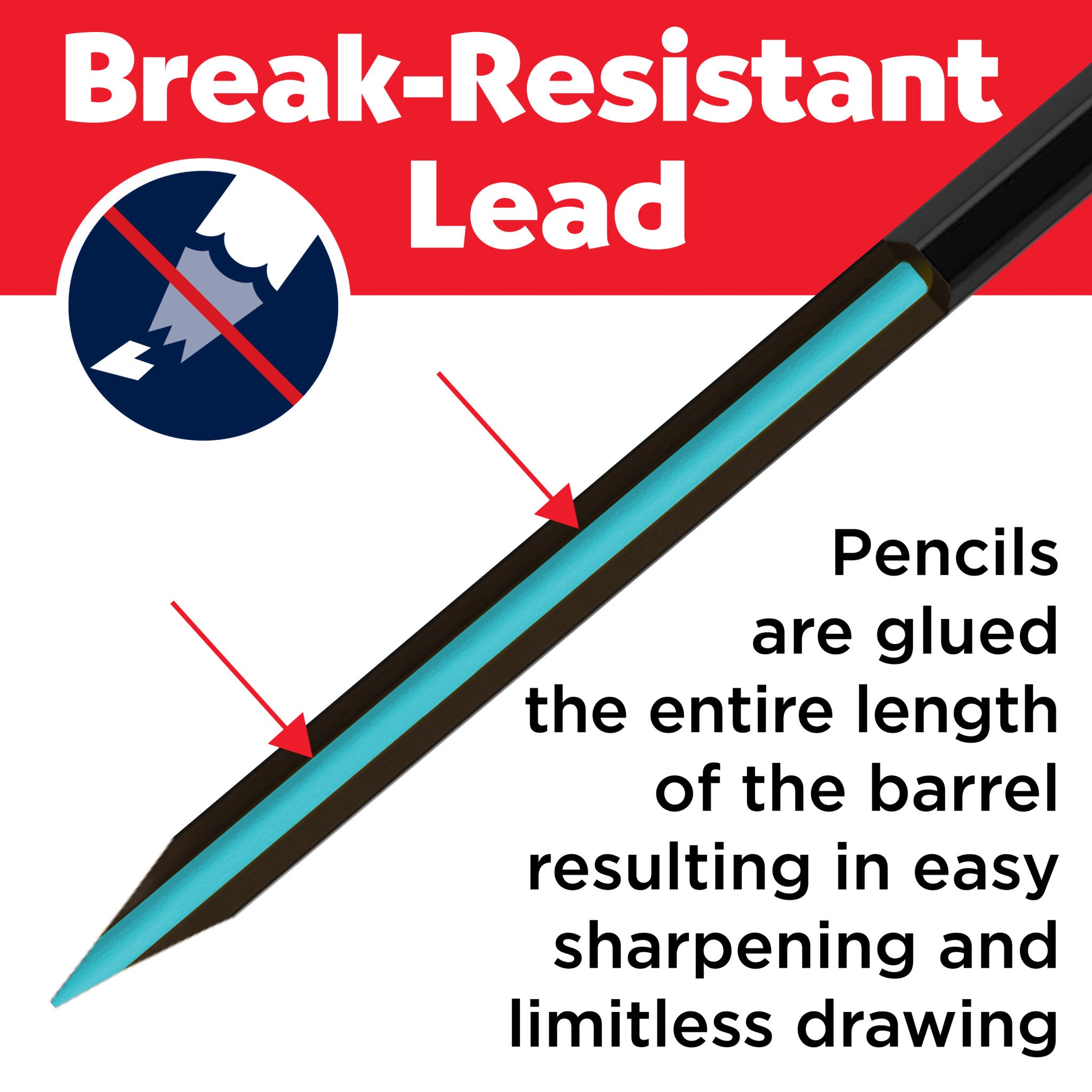 Black Edition Colour Pencils - 12ct Tin