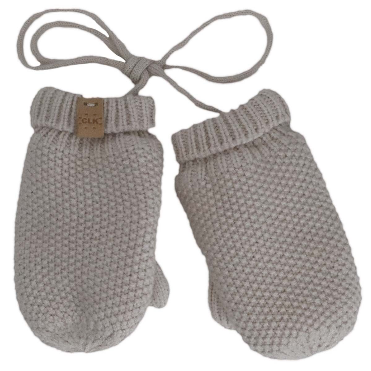 Knit Mitten Corded Moon Beam