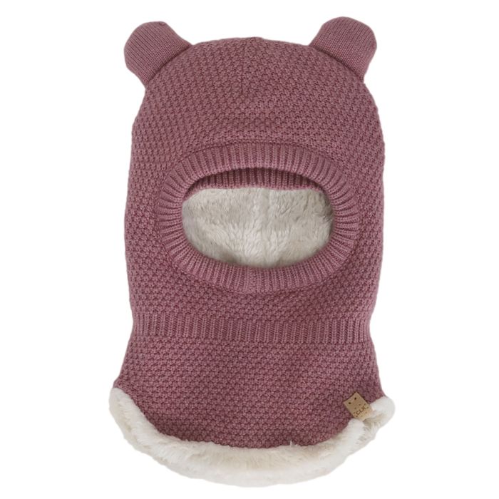 Knit Balaclava Bear Nostalgic Rose