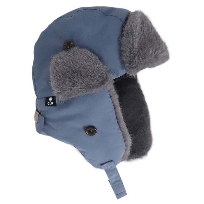 Aviator Faux Fur Hat Blue Stone