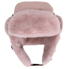 Aviator Faux Fur Hat Rose