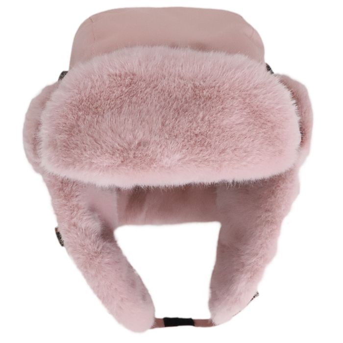 Aviator Faux Fur Hat Rose