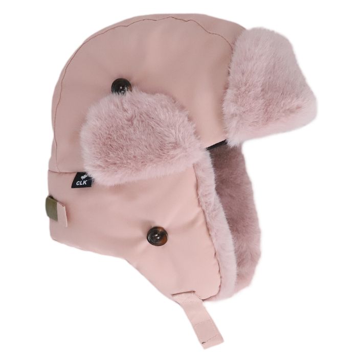 Aviator Faux Fur Hat Rose