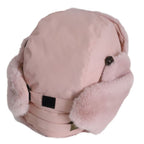 Aviator Faux Fur Hat Rose