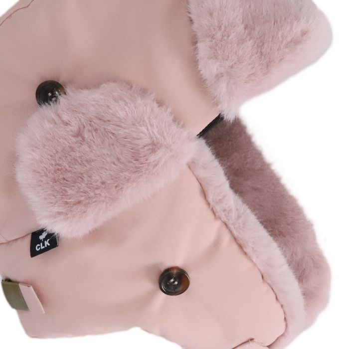 Aviator Faux Fur Hat Rose