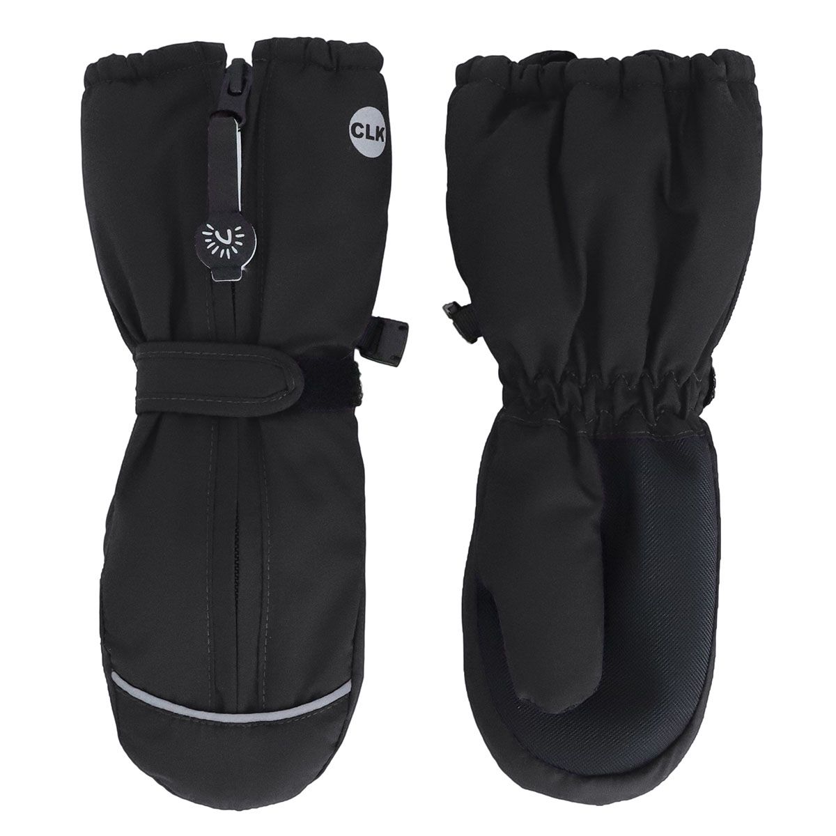 Front Zip Waterproof Mitten PFAS Black