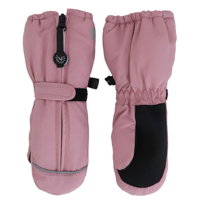 Front Zip Waterproof Mitten PFAS Pink