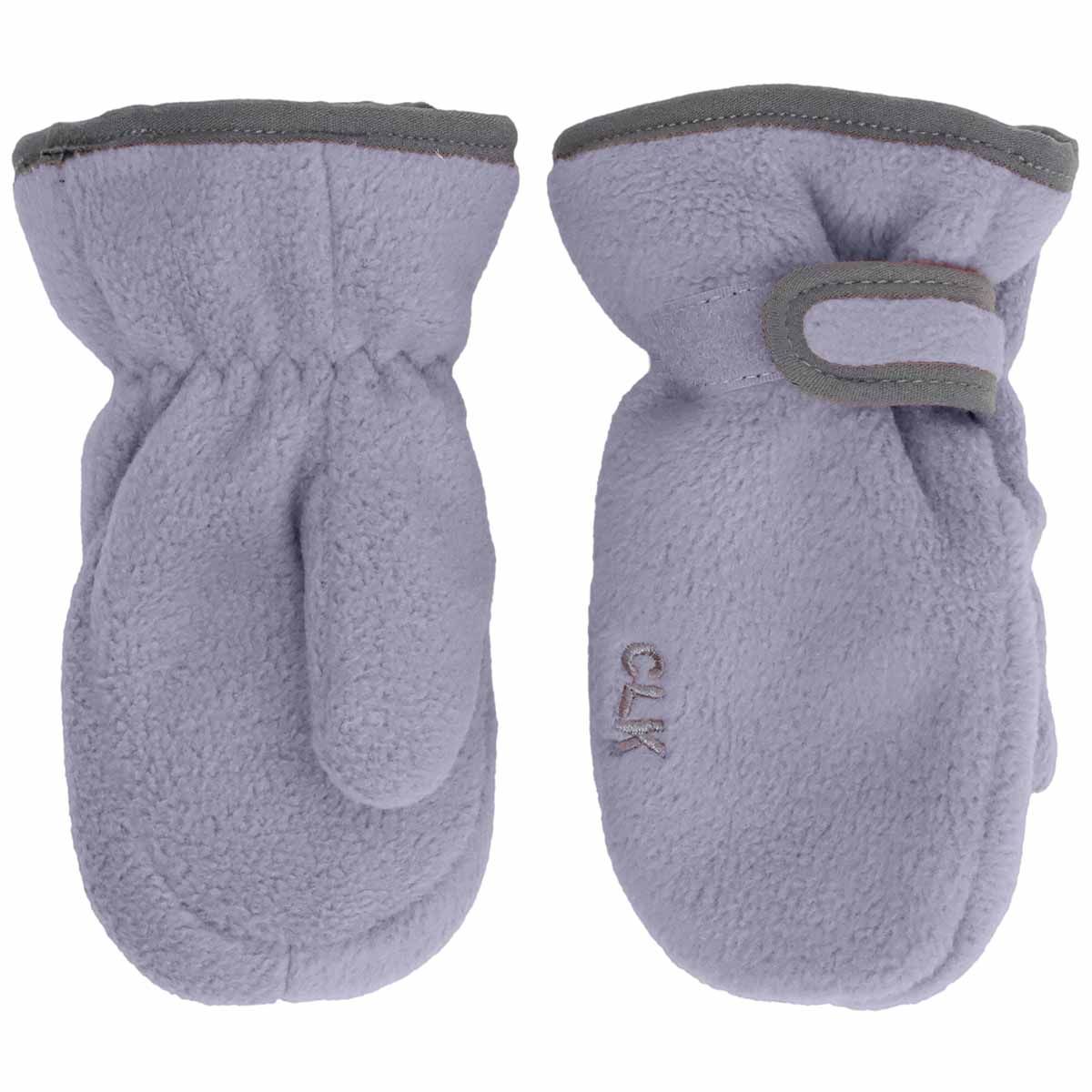 Lavender Fleece Mitten with Strap
